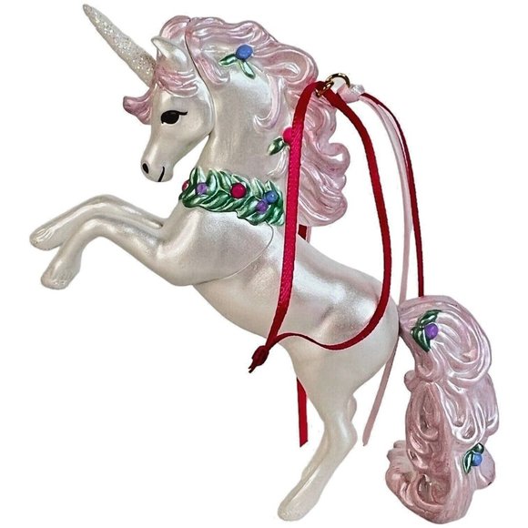 Hallmark Keepsake Christmas Ornament Stunning Unicorn White Pink 2019 In Box - Picture 3 of 11